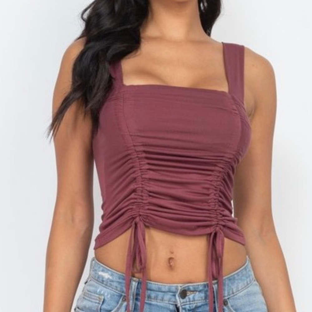 Ruched crop top